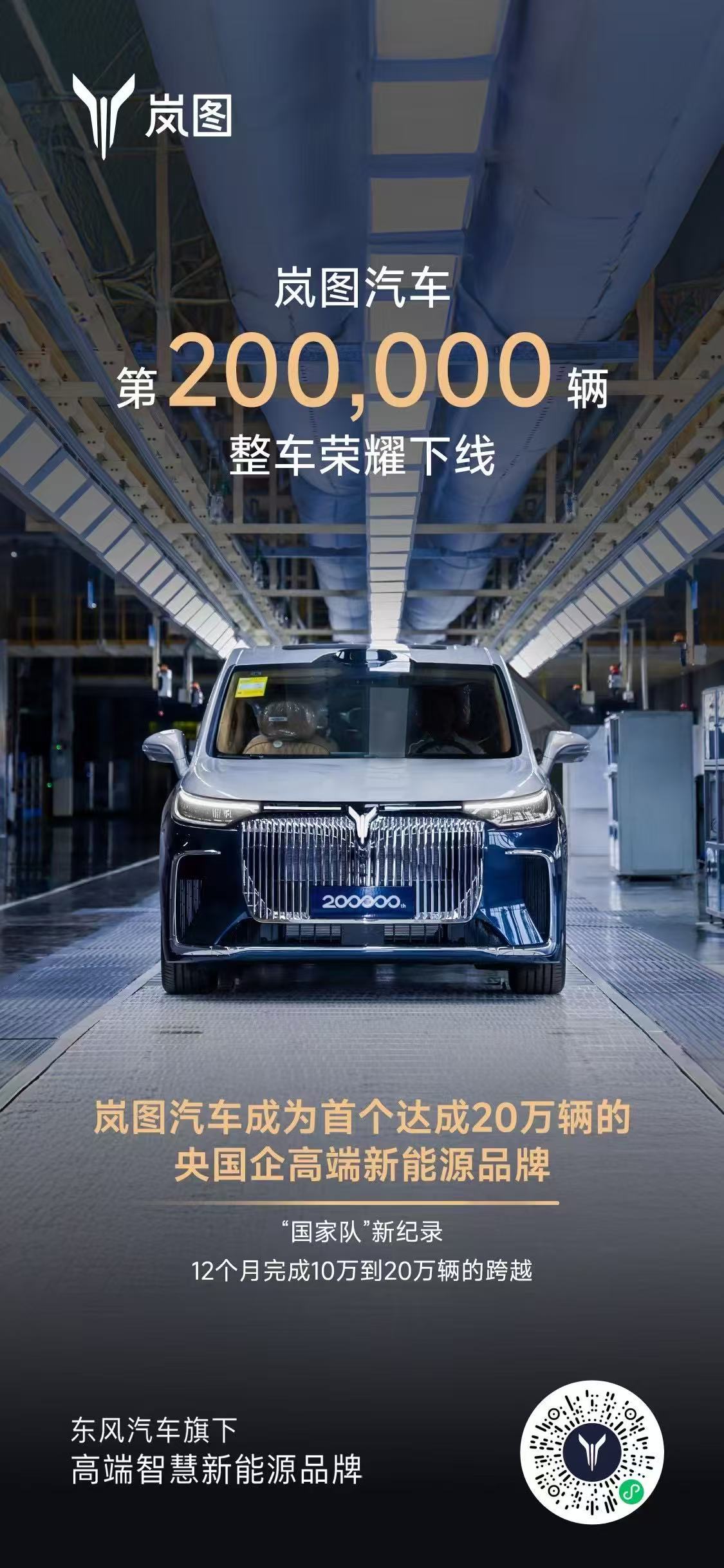 ＃嵐圖汽車  第200,000輛整車榮耀下線！